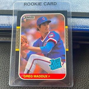 Greg Maddux 1987 Donruss Baseball #36 Rated Rookie Card - PSA 10